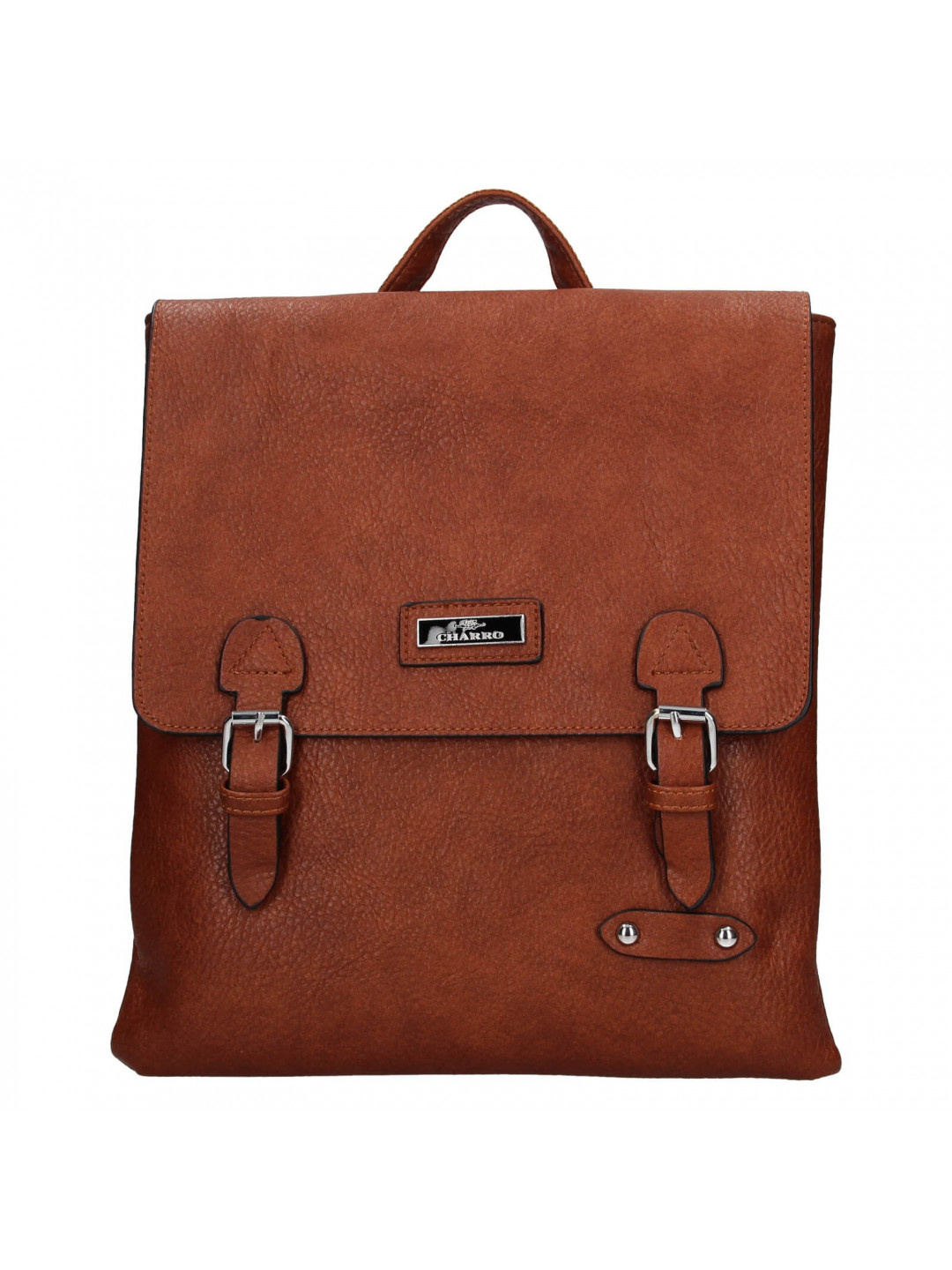 Dámský trendy batoh crossbody Charro Emily – koňak